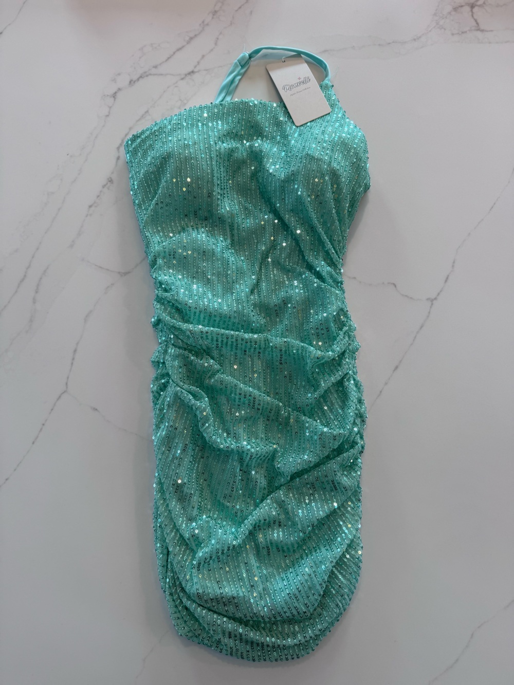 Sparkling Turquoise Sequin Headband - Women Accessories
